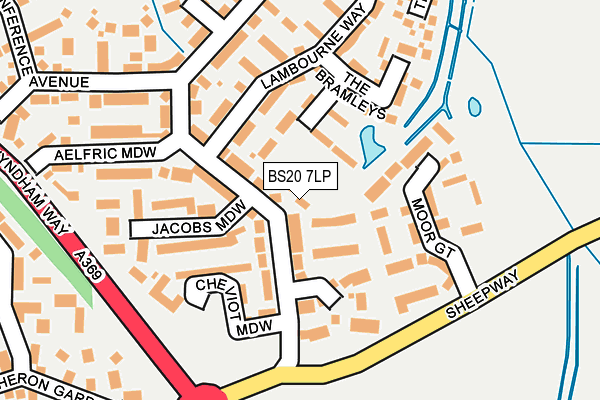 BS20 7LP map - OS OpenMap – Local (Ordnance Survey)