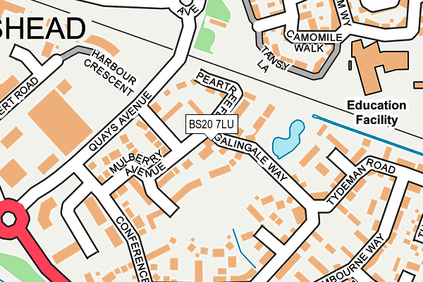 BS20 7LU map - OS OpenMap – Local (Ordnance Survey)