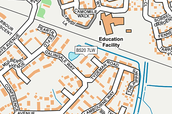 BS20 7LW map - OS OpenMap – Local (Ordnance Survey)