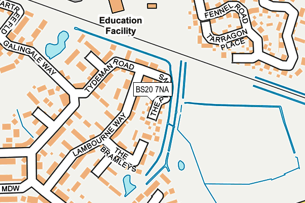 BS20 7NA map - OS OpenMap – Local (Ordnance Survey)