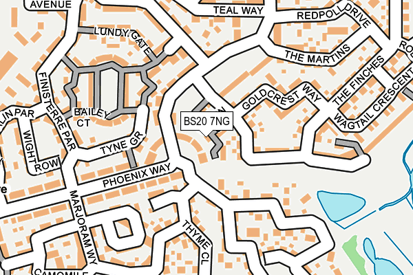 BS20 7NG map - OS OpenMap – Local (Ordnance Survey)