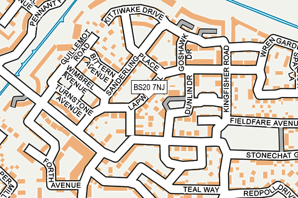 BS20 7NJ map - OS OpenMap – Local (Ordnance Survey)