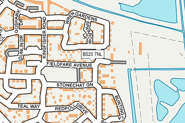 BS20 7NL map - OS OpenMap – Local (Ordnance Survey)