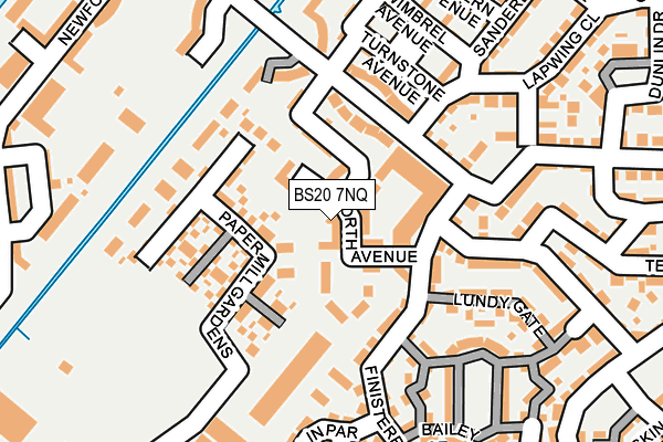 BS20 7NQ map - OS OpenMap – Local (Ordnance Survey)