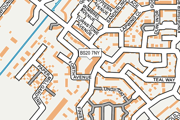 BS20 7NY map - OS OpenMap – Local (Ordnance Survey)