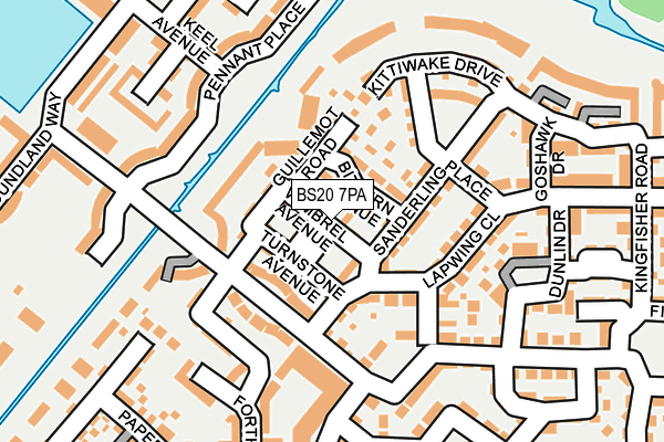 BS20 7PA map - OS OpenMap – Local (Ordnance Survey)