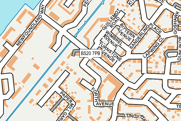 BS20 7PB map - OS OpenMap – Local (Ordnance Survey)