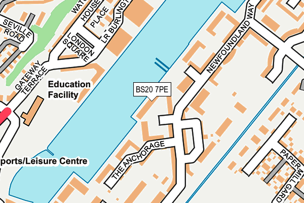 BS20 7PE map - OS OpenMap – Local (Ordnance Survey)