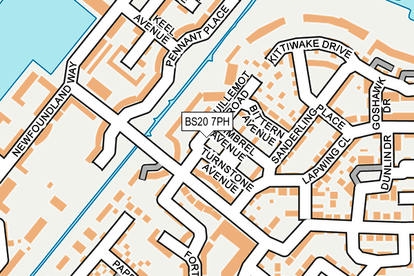 BS20 7PH map - OS OpenMap – Local (Ordnance Survey)