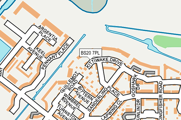 BS20 7PL map - OS OpenMap – Local (Ordnance Survey)