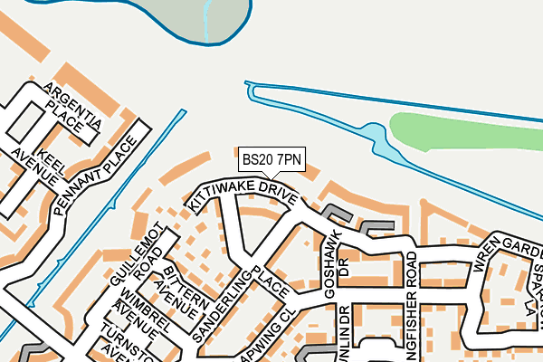 BS20 7PN map - OS OpenMap – Local (Ordnance Survey)