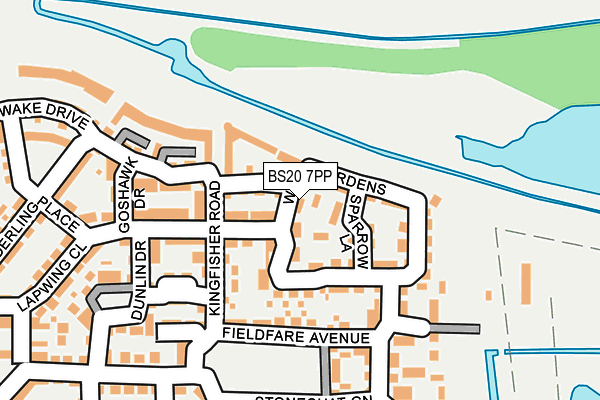BS20 7PP map - OS OpenMap – Local (Ordnance Survey)