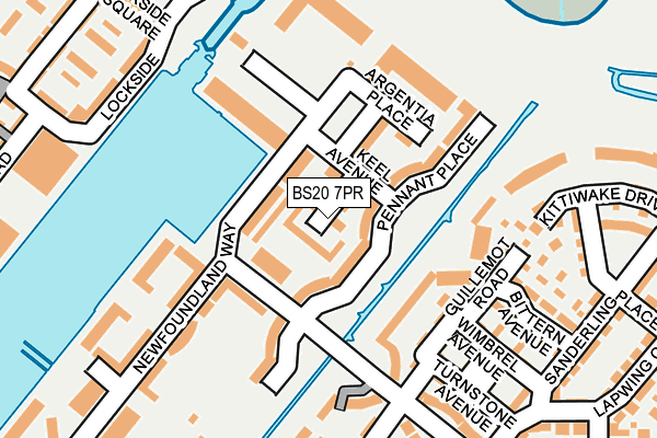 BS20 7PR map - OS OpenMap – Local (Ordnance Survey)