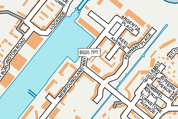 BS20 7PT map - OS OpenMap – Local (Ordnance Survey)