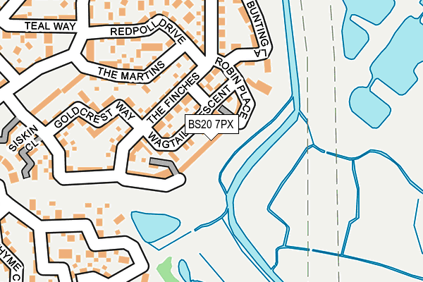 BS20 7PX map - OS OpenMap – Local (Ordnance Survey)