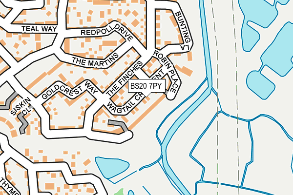 BS20 7PY map - OS OpenMap – Local (Ordnance Survey)