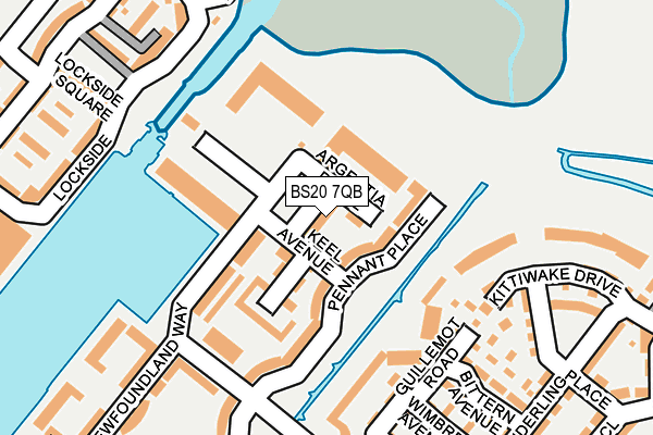 BS20 7QB map - OS OpenMap – Local (Ordnance Survey)