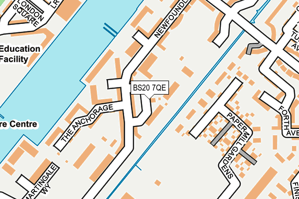 BS20 7QE map - OS OpenMap – Local (Ordnance Survey)