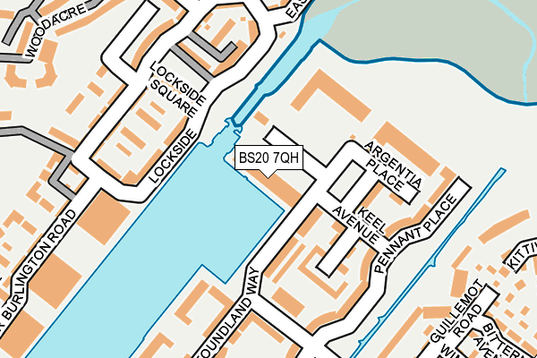 BS20 7QH map - OS OpenMap – Local (Ordnance Survey)