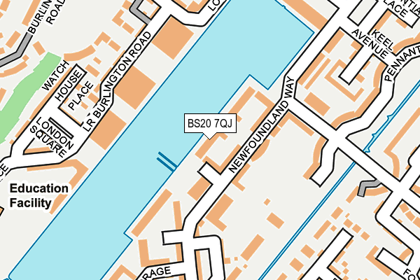 BS20 7QJ map - OS OpenMap – Local (Ordnance Survey)