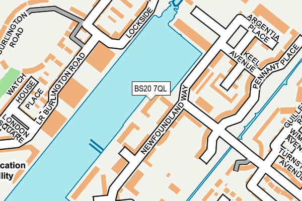 BS20 7QL map - OS OpenMap – Local (Ordnance Survey)