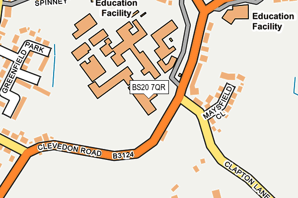 BS20 7QR map - OS OpenMap – Local (Ordnance Survey)