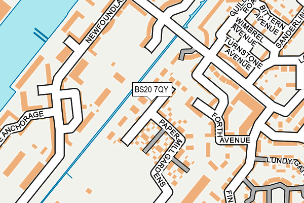 BS20 7QY map - OS OpenMap – Local (Ordnance Survey)