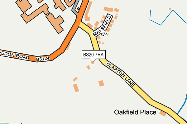 BS20 7RA map - OS OpenMap – Local (Ordnance Survey)
