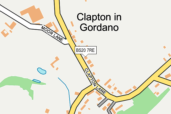 BS20 7RE map - OS OpenMap – Local (Ordnance Survey)