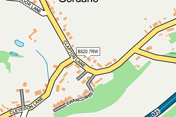 BS20 7RW map - OS OpenMap – Local (Ordnance Survey)