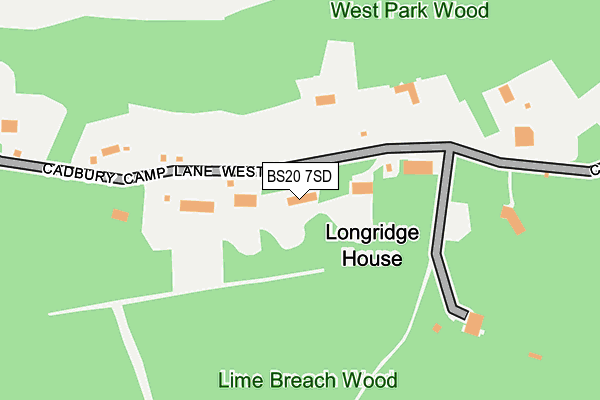 BS20 7SD map - OS OpenMap – Local (Ordnance Survey)