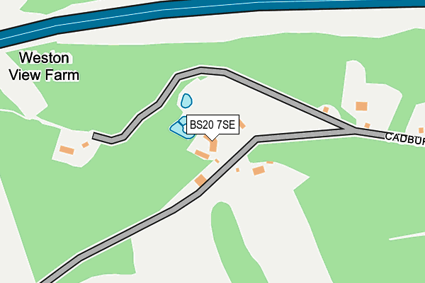 BS20 7SE map - OS OpenMap – Local (Ordnance Survey)