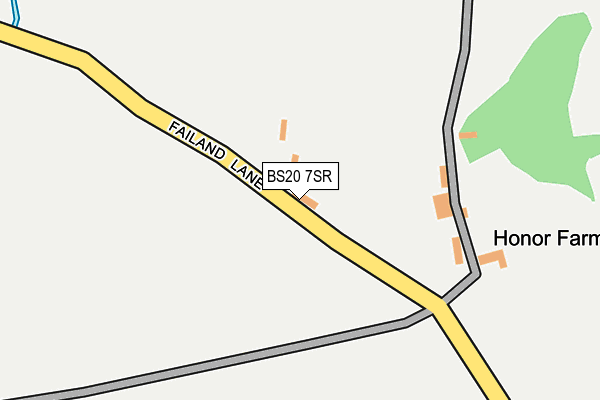 BS20 7SR map - OS OpenMap – Local (Ordnance Survey)