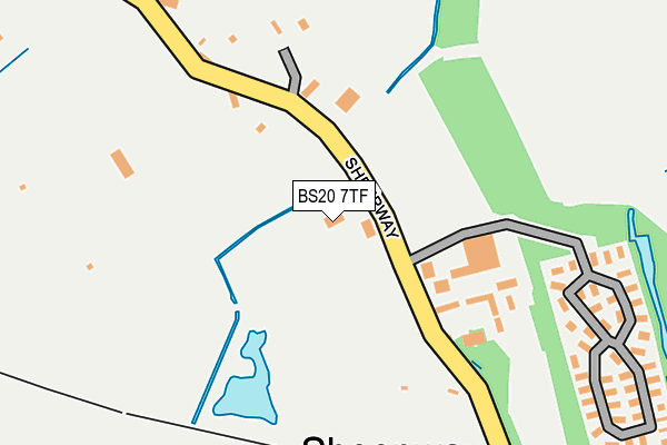 BS20 7TF map - OS OpenMap – Local (Ordnance Survey)