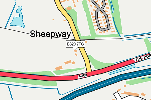 BS20 7TG map - OS OpenMap – Local (Ordnance Survey)