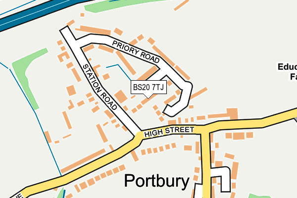 BS20 7TJ map - OS OpenMap – Local (Ordnance Survey)