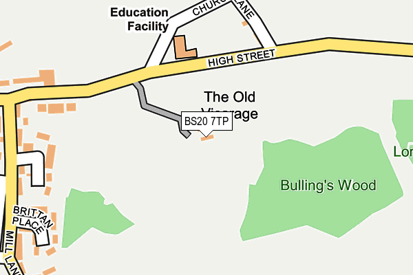 BS20 7TP map - OS OpenMap – Local (Ordnance Survey)