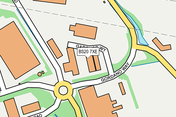 BS20 7XE map - OS OpenMap – Local (Ordnance Survey)