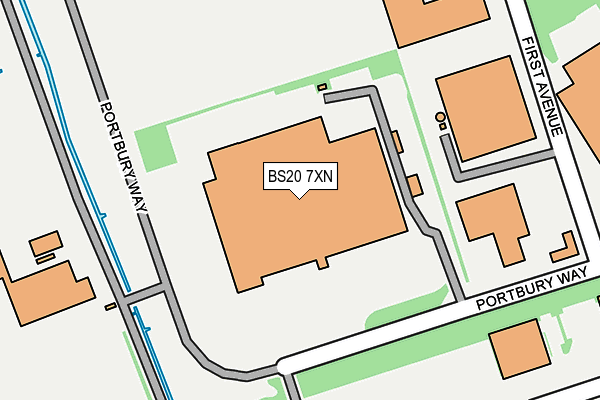 BS20 7XN map - OS OpenMap – Local (Ordnance Survey)