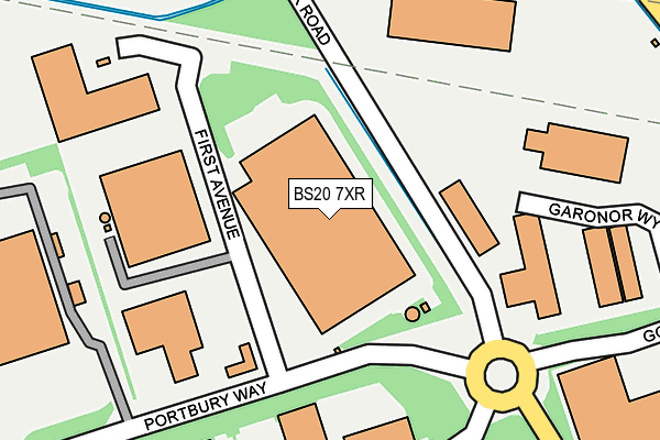 BS20 7XR map - OS OpenMap – Local (Ordnance Survey)