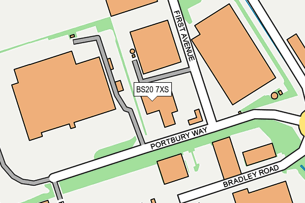 BS20 7XS map - OS OpenMap – Local (Ordnance Survey)
