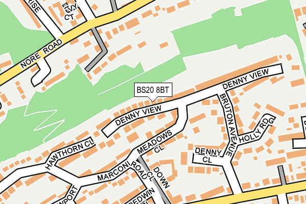 BS20 8BT map - OS OpenMap – Local (Ordnance Survey)