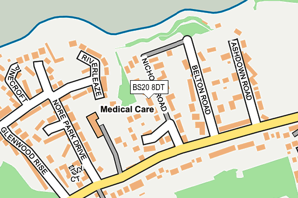 BS20 8DT map - OS OpenMap – Local (Ordnance Survey)