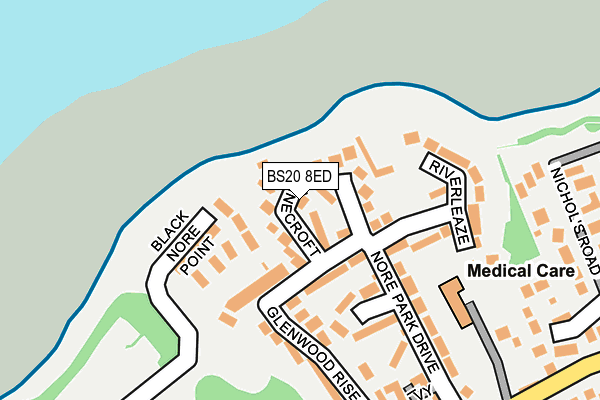 BS20 8ED map - OS OpenMap – Local (Ordnance Survey)