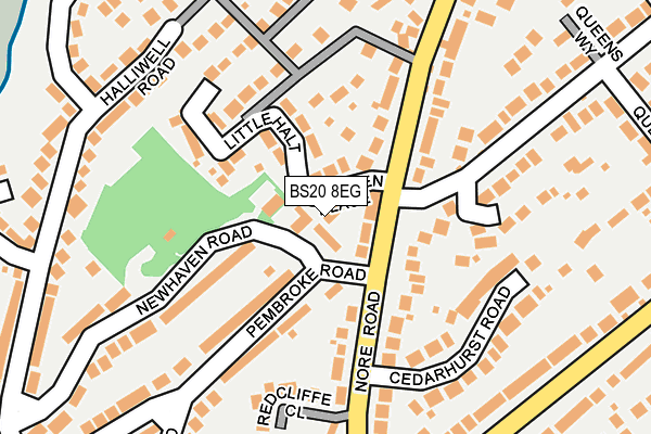 BS20 8EG map - OS OpenMap – Local (Ordnance Survey)