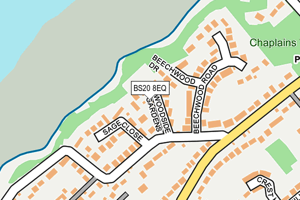 BS20 8EQ map - OS OpenMap – Local (Ordnance Survey)