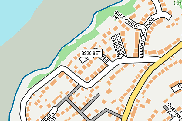 BS20 8ET map - OS OpenMap – Local (Ordnance Survey)