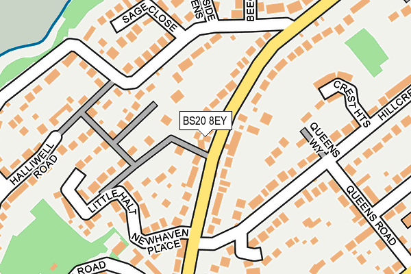 BS20 8EY map - OS OpenMap – Local (Ordnance Survey)