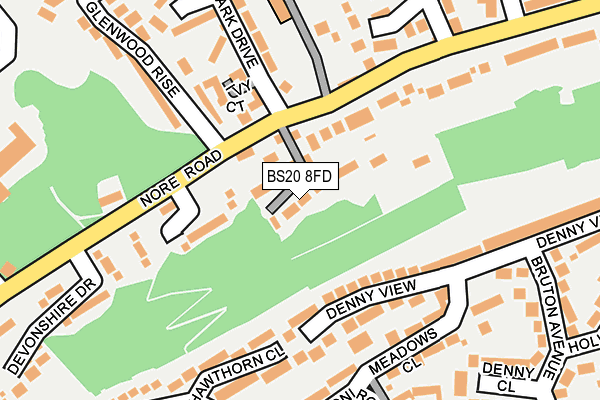 BS20 8FD map - OS OpenMap – Local (Ordnance Survey)