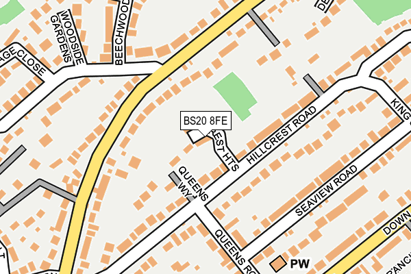 BS20 8FE map - OS OpenMap – Local (Ordnance Survey)